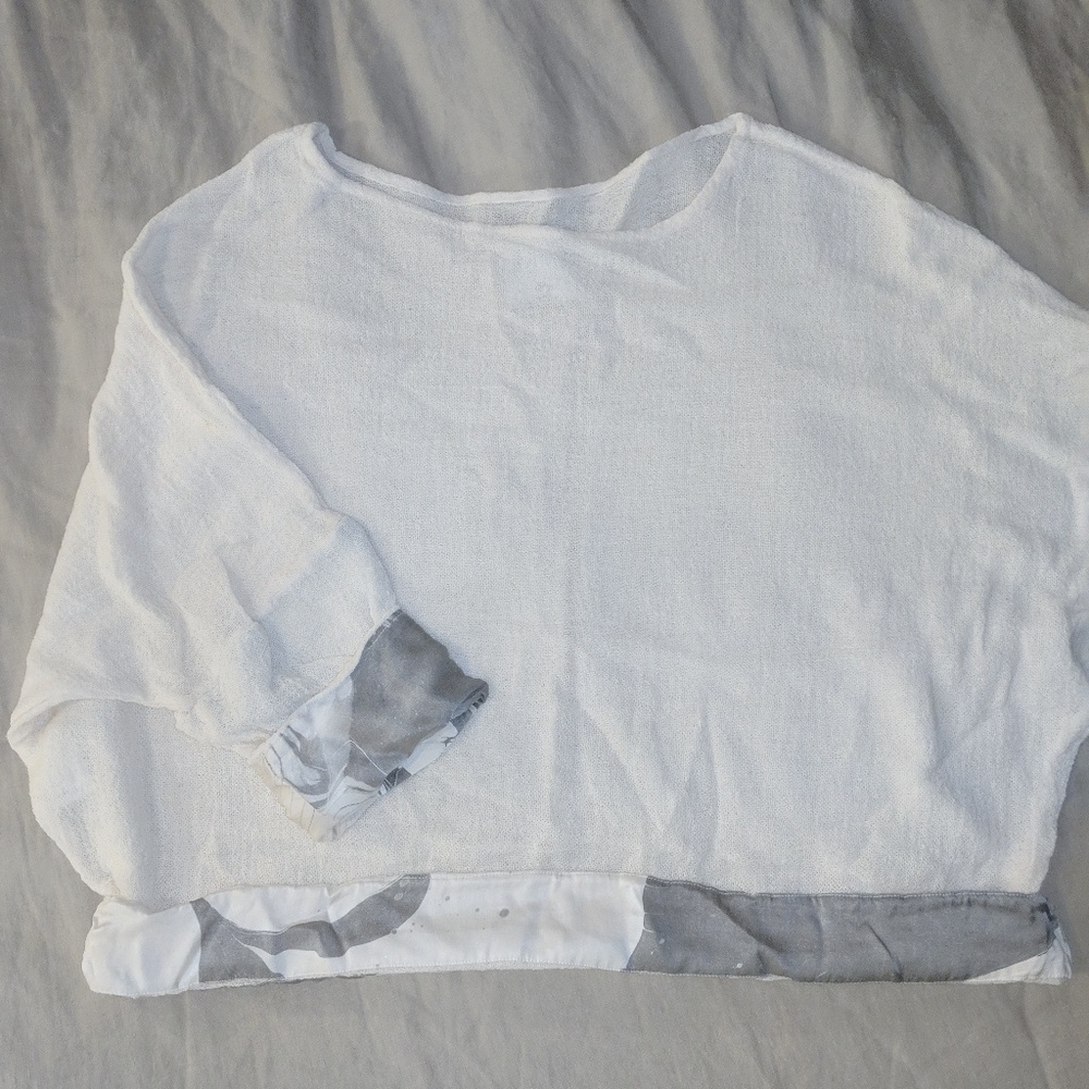 JAMIE + THE JONES open weave marble sweater - Picture 3 of 8
